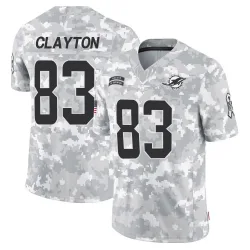 Men's Mark Clayton Miami Dolphins No.83 Limited 2024 Salute to Service Jersey - Arctic Camo