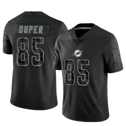 Men's Mark Duper Miami Dolphins No.85 Limited Reflective Jersey - Black
