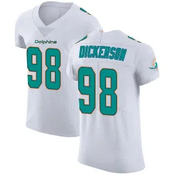 Men's Matt Dickerson Miami Dolphins No.98 Elite Vapor Untouchable Jersey - White