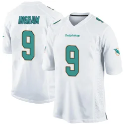 Men's Melvin Ingram Miami Dolphins No.9 Game Jersey - White