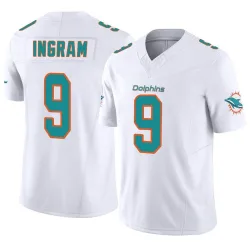Men's Melvin Ingram Miami Dolphins No.9 Limited Vapor F.U.S.E. Jersey - White
