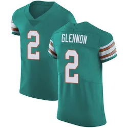 Men's Mike Glennon Miami Dolphins No.2 Elite Aqua Alternate Vapor Untouchable Jersey - Green