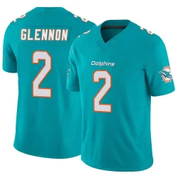 Men's Mike Glennon Miami Dolphins No.2 Limited Vapor F.U.S.E. Jersey - Aqua
