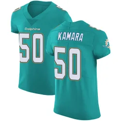 Men's Mohamed Kamara Miami Dolphins No.50 Elite Aqua Team Color Vapor Untouchable Jersey - Green