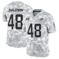 Men's Monaray Baldwin Miami Dolphins No.48 Limited 2024 Salute to Service Jersey - Arctic Camo