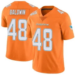 Men's Monaray Baldwin Miami Dolphins No.48 Limited Color Rush Jersey - Orange