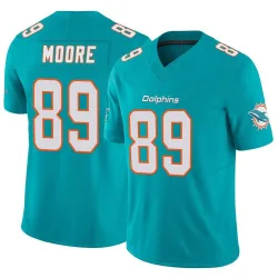 Men's Nat Moore Miami Dolphins No.89 Limited Vapor F.U.S.E. Jersey - Aqua