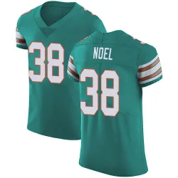 Men's Nate Noel Miami Dolphins No.38 Elite Aqua Alternate Vapor Untouchable Jersey - Green