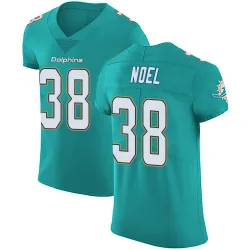 Men's Nate Noel Miami Dolphins No.38 Elite Aqua Team Color Vapor Untouchable Jersey - Green