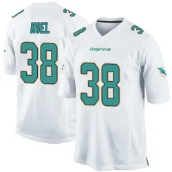 Men's Nate Noel Miami Dolphins No.38 Game Jersey - White