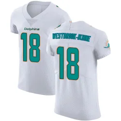 Men's Nick Westbrook-Ikhine Miami Dolphins No.18 Elite Vapor Untouchable Jersey - White