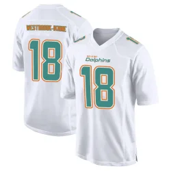 Men's Nick Westbrook-Ikhine Miami Dolphins No.18 Game Fashion Jersey - White
