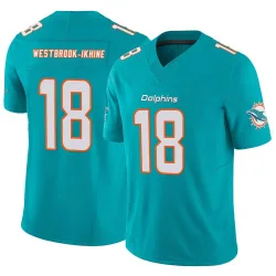 Men's Nick Westbrook-Ikhine Miami Dolphins No.18 Limited Vapor F.U.S.E. Jersey - Aqua