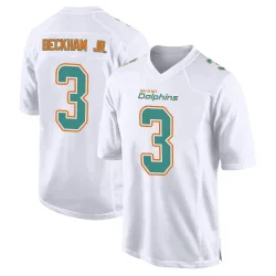 Men's Odell Beckham Jr. Miami Dolphins No.3 Game Fashion Jersey - White