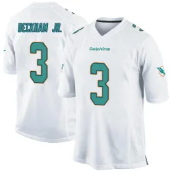 Men's Odell Beckham Jr. Miami Dolphins No.3 Game Jersey - White