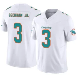 Men's Odell Beckham Jr. Miami Dolphins No.3 Limited Vapor F.U.S.E. Jersey - White