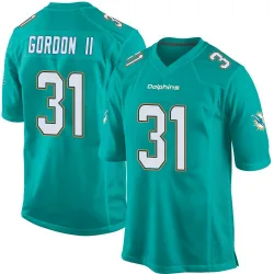 Men's Ollie Gordon II Miami Dolphins No.31 Game Team Color Jersey - Aqua