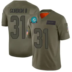 Men's Ollie Gordon II Miami Dolphins No.31 Limited 2019 Salute to Service Jersey - Camo