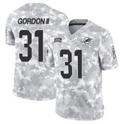 Men's Ollie Gordon II Miami Dolphins No.31 Limited 2024 Salute to Service Jersey - Arctic Camo