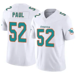 Men's Patrick Paul Miami Dolphins No.52 Limited Vapor F.U.S.E. Jersey - White