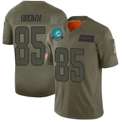 Men's Pharaoh Brown Miami Dolphins No.85 Limited 2019 Salute to Service Jersey - Camo