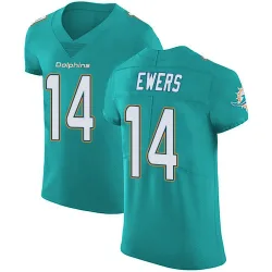Men's Quinn Ewers Miami Dolphins No.14 Elite Aqua Team Color Vapor Untouchable Jersey - Green