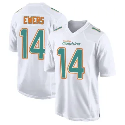 Men's Quinn Ewers Miami Dolphins No.14 Game Fashion Jersey - White
