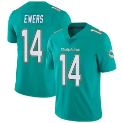 Men's Quinn Ewers Miami Dolphins No.14 Limited Team Color Vapor Untouchable Jersey - Aqua