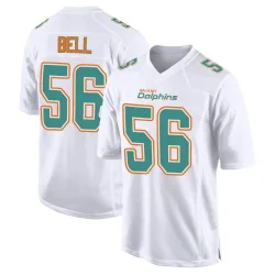 Men's Quinton Bell Miami Dolphins No.56 Game Fashion Jersey - White