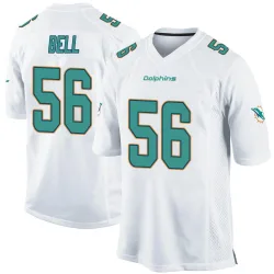 Men's Quinton Bell Miami Dolphins No.56 Game Jersey - White