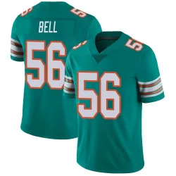 Men's Quinton Bell Miami Dolphins No.56 Limited Alternate Vapor Untouchable Jersey - Aqua