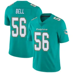 Men's Quinton Bell Miami Dolphins No.56 Limited Team Color Vapor Untouchable Jersey - Aqua
