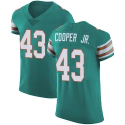 Men's Ryan Cooper Jr. Miami Dolphins No.43 Elite Aqua Alternate Vapor Untouchable Jersey - Green