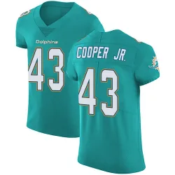 Men's Ryan Cooper Jr. Miami Dolphins No.43 Elite Aqua Team Color Vapor Untouchable Jersey - Green