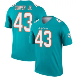 Men's Ryan Cooper Jr. Miami Dolphins No.43 Legend Jersey - Aqua