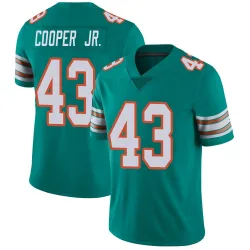 Men's Ryan Cooper Jr. Miami Dolphins No.43 Limited Alternate Vapor Untouchable Jersey - Aqua