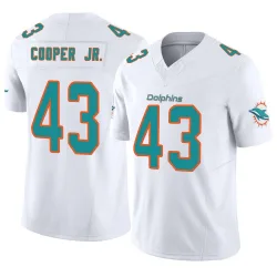 Men's Ryan Cooper Jr. Miami Dolphins No.43 Limited Vapor F.U.S.E. Jersey - White