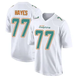 Men's Ryan Hayes Miami Dolphins No.77 Game Fashion Jersey - White