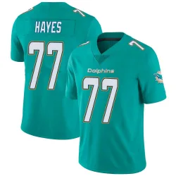 Men's Ryan Hayes Miami Dolphins No.77 Limited Team Color Vapor Untouchable Jersey - Aqua