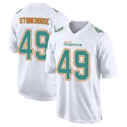 Men's Ryan Stonehouse Miami Dolphins No.49 Game Fashion Jersey - White
