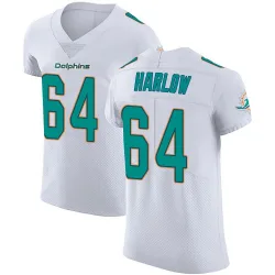 Men's Sean Harlow Miami Dolphins No.64 Elite Vapor Untouchable Jersey - White