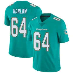 Men's Sean Harlow Miami Dolphins No.64 Limited Team Color Vapor Untouchable Jersey - Aqua