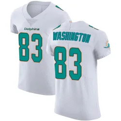 Men's Tahj Washington Miami Dolphins No.83 Elite Vapor Untouchable Jersey - White