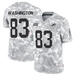 Men's Tahj Washington Miami Dolphins No.83 Limited 2024 Salute to Service Jersey - Arctic Camo