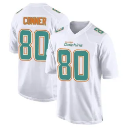 Men's Tanner Conner Miami Dolphins No.80 Game Fashion Jersey - White