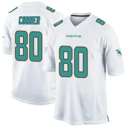Men's Tanner Conner Miami Dolphins No.80 Game Jersey - White
