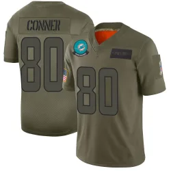 Men's Tanner Conner Miami Dolphins No.80 Limited 2019 Salute to Service Jersey - Camo