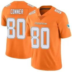 Men's Tanner Conner Miami Dolphins No.80 Limited Color Rush Jersey - Orange