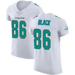 Men's Tarik Black Miami Dolphins No.86 Elite Vapor Untouchable Jersey - White