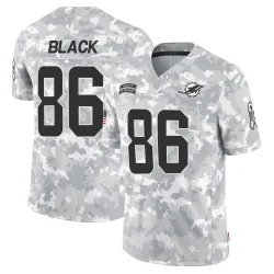 Men's Tarik Black Miami Dolphins No.86 Limited 2024 Salute to Service Jersey - Arctic Camo
